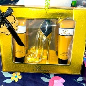Princess perfume size medium with body lotion /shower gel